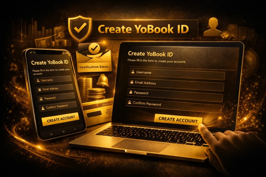 Create YoBook ID step by step platform guide interface