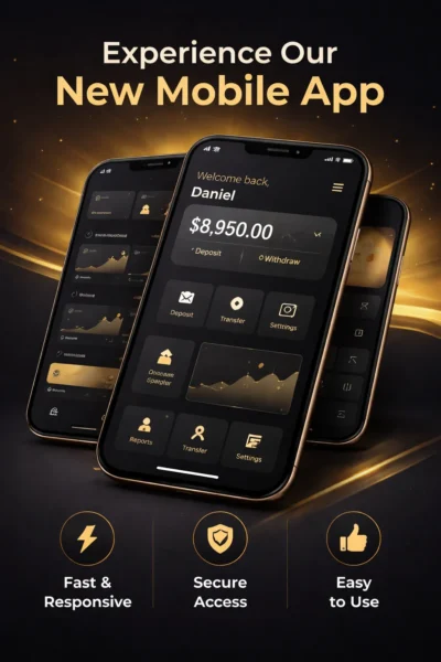 Mobile app performance and secure login interface