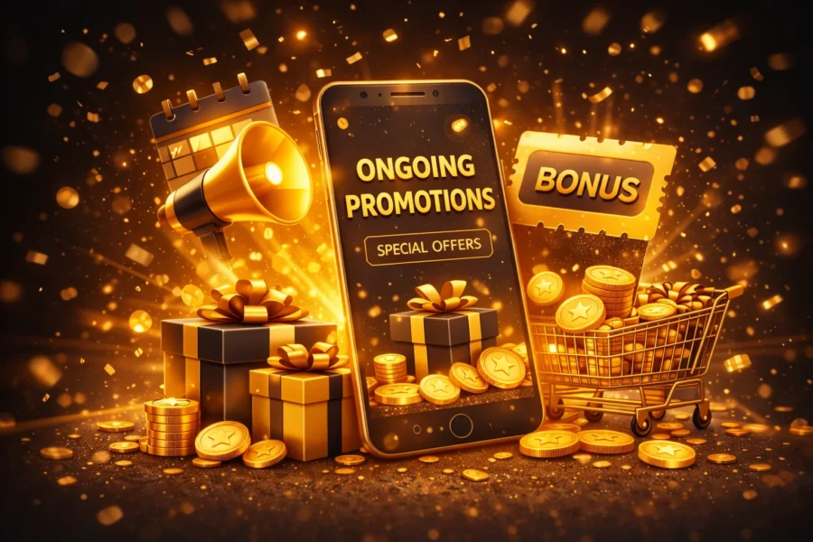 Welcome reward and signup offer banner